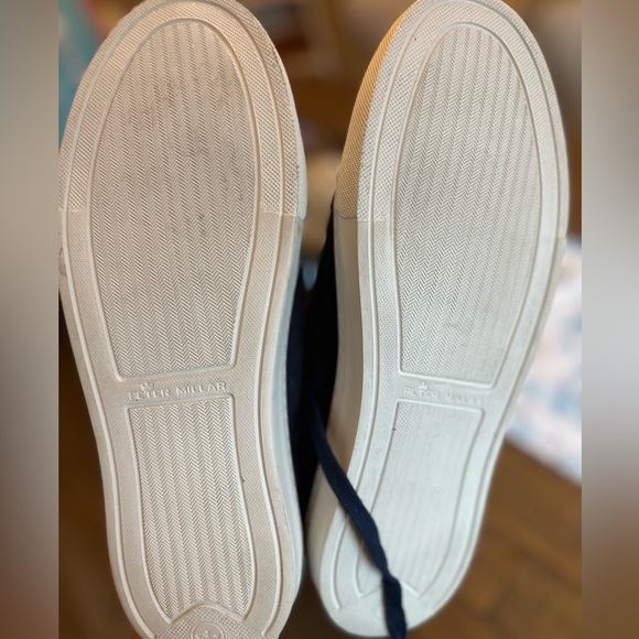 NWOT Peter Millar Crown Sneaker Mens Size 9 Blue Suede Shoes - Picture 7 of 7